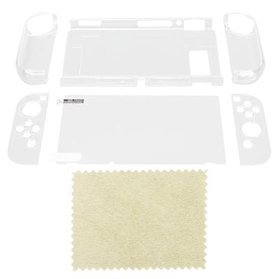 Schutzhülle für Spielkonsole PC Transparent Dünn Gamepad Schale Hülle Mit Displayschutzfolie für Switch