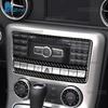 For Mercedes Benz SLK R172 2011 2012 2013 2014 2015 2016 Car Central Control CD Panel Real Soft Carbon Fiber Trim Sticker