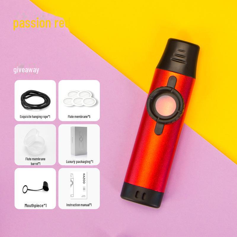 Premium Metal Kazoo for Easy Ukulele & Guitar Accompaniment