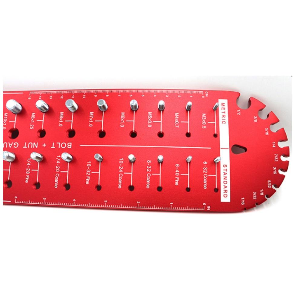30 Teeth Round Head Metric Thread Gauge Nut Bolt Screw High Accuracy Measuring For Multiple Thread Standards 3mmx0.5 To 14mmx2.0