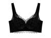 Women's Lace Minimizing Bra Set: Wireless, Thin with Sandwich Cups for Large Bust, Anti-Sagging, Gathers Side Breasts.