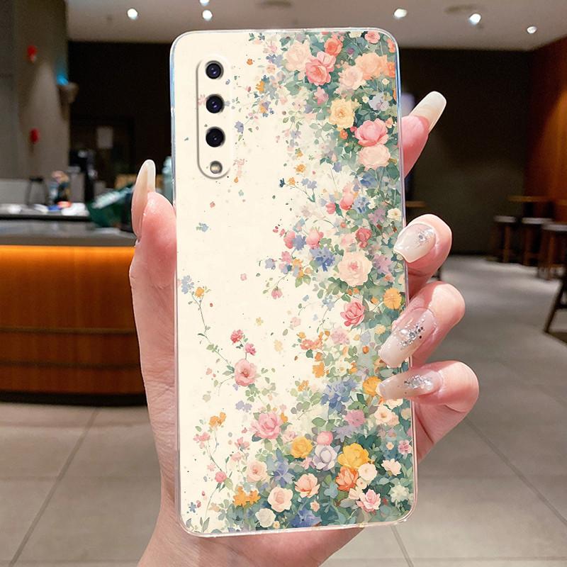 For Xiaomi Mi 9 Lite Case Clear Luxury Fashion Butterfly Flower Soft TPU Silicone Cover For Xiaomi9 9Lite Transparent Phone Case