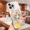 For iPhone 16 15 Samsung S23 S22 A13 A23 A52 A33 Huawei Honor Xiaomi Redmi OPPO Vivo Cat and Bow Girl Design Full Camera Protection Hard Phone Case