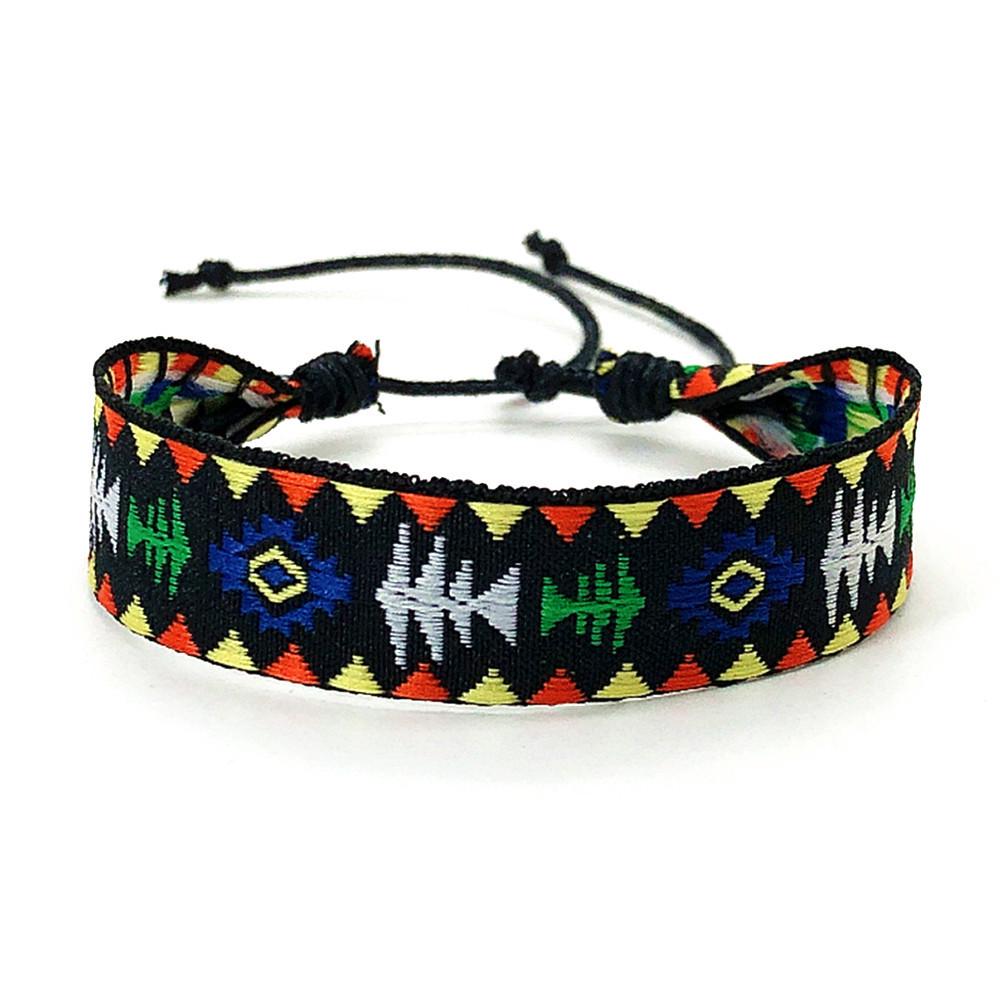 Bohemian Ethnic Braided Bracelet, Adjustable Nepal Style