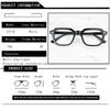Square Classic Rice Stud Spectacle Frame Men Myopia Glasses Prescription Nearsight Anti Blue Light Women Short Light Eyewear