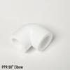 Hot Melt PPR Plastic Elbow Tee Pipe Fittings for Tap Water, Sizes: 20mm (1/2 inch), 25mm (3/4 inch)