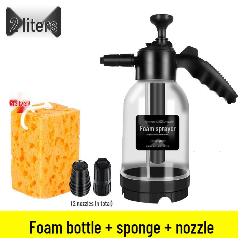 2L Hand Pump Foam & Watering Sprayer for Car Wash & Flowers