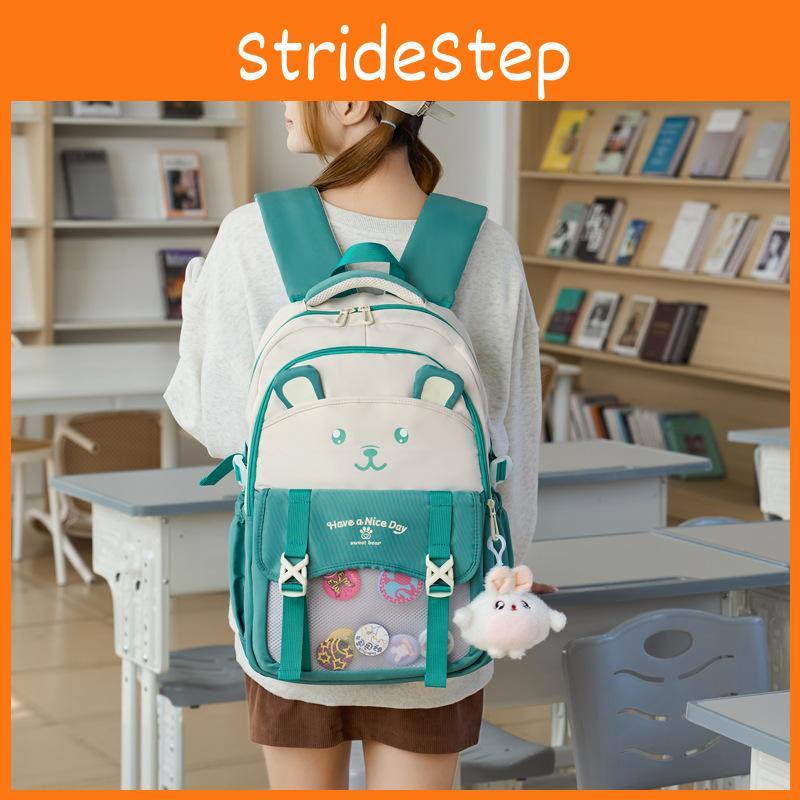 Large Capacity Cartoon Backpack Student Backpack Womens Leisure Use Educational