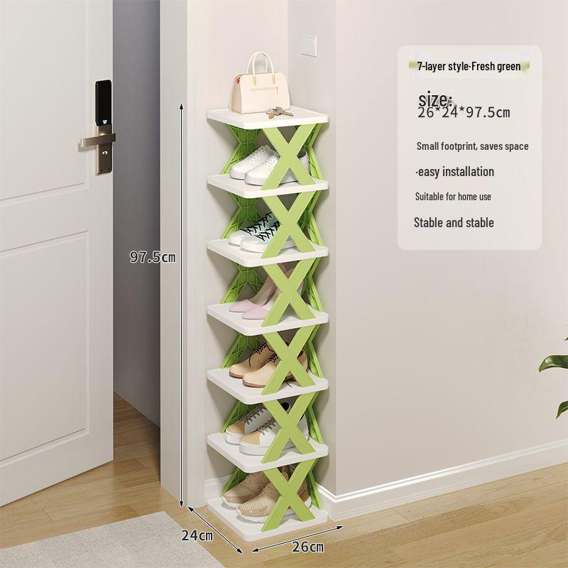 Compact Lightweight Shoe Rack: Space-Saving, Removable Storage for Dorms & Indoor Use