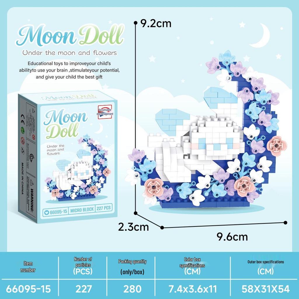 Micro Particle Cartoon Figure Building Blocks for Kids - Assembly Toys & Hanging Ornaments