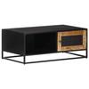 VidaXL Coffee Table 90x50x35 Cm Raw Mango Wood