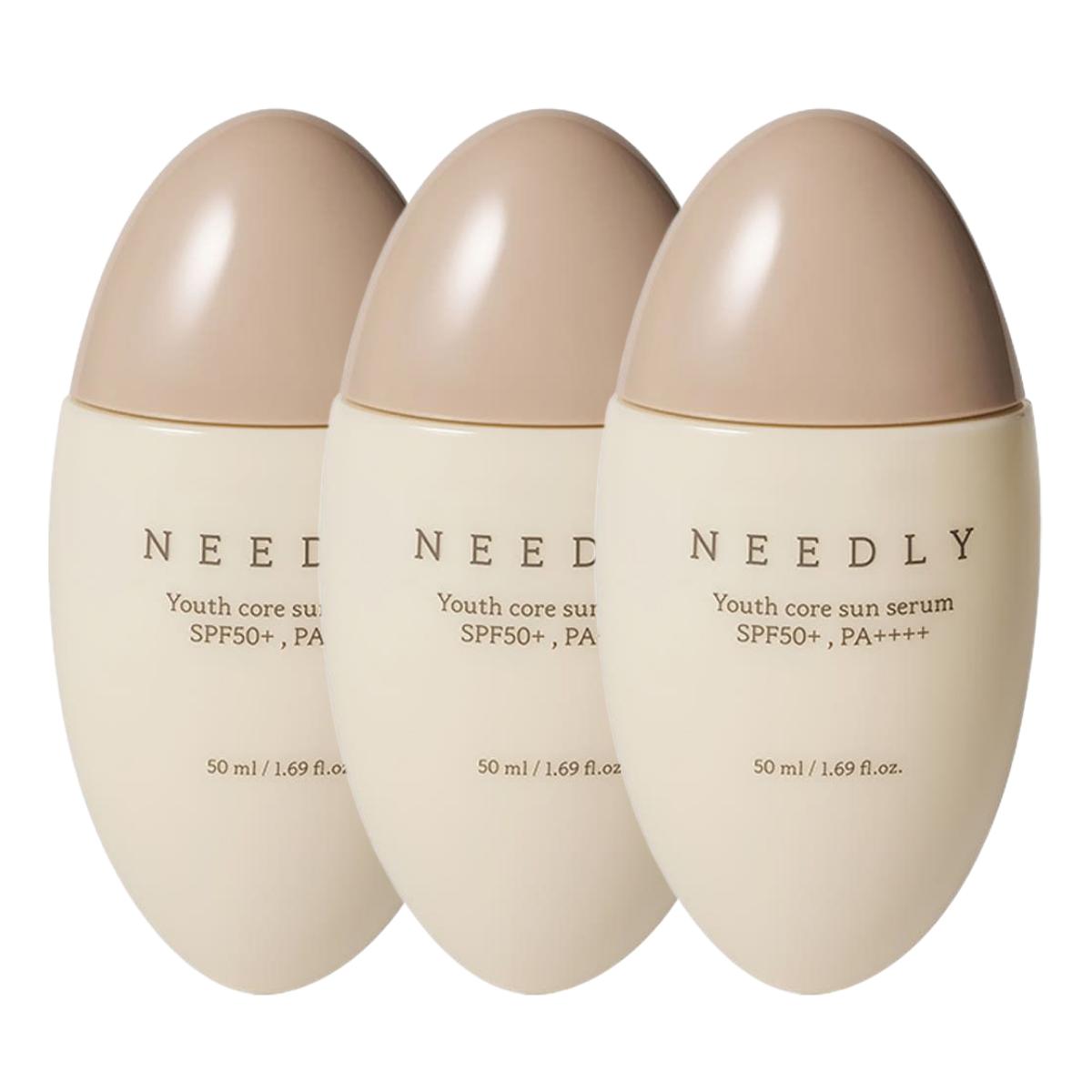 

NEEDLY Vita C Glow Tone Up Sun Serum SPF50+ PA++++ Radiance & UV Protection 50ml Triple Pack