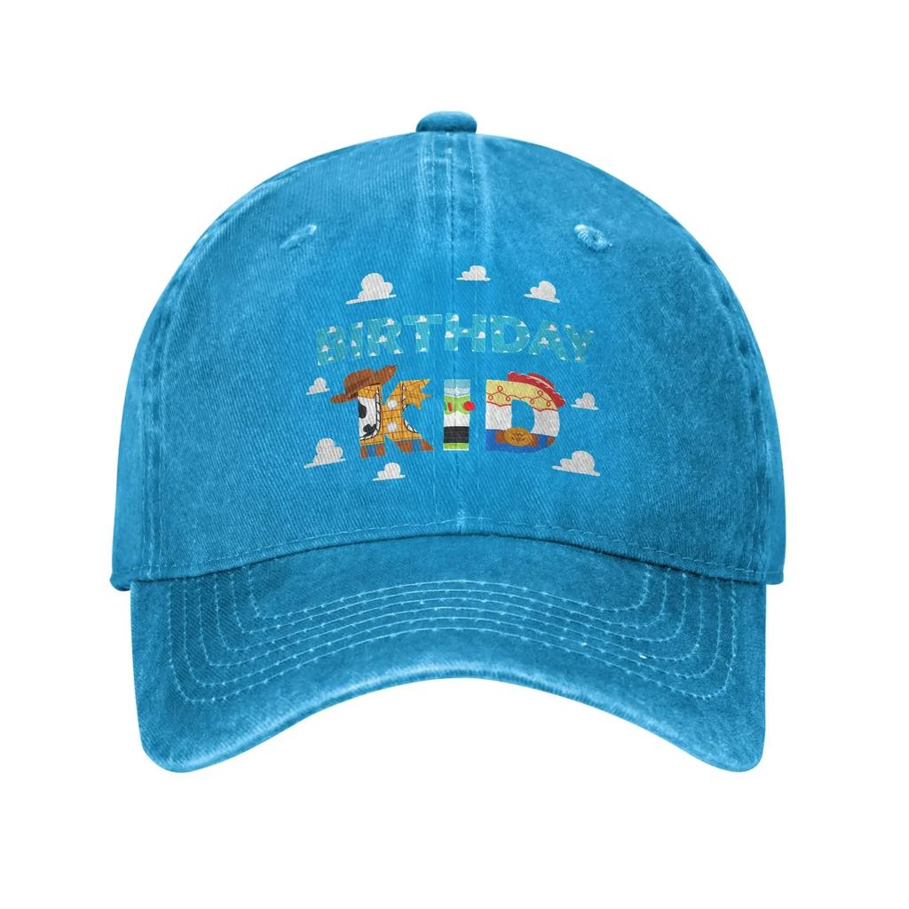 Clouds Birthday Kid Unisex Baseball Caps  Distressed Washed Caps Hat Vintage Outdoor Summer Unstructured Soft Sun Cap