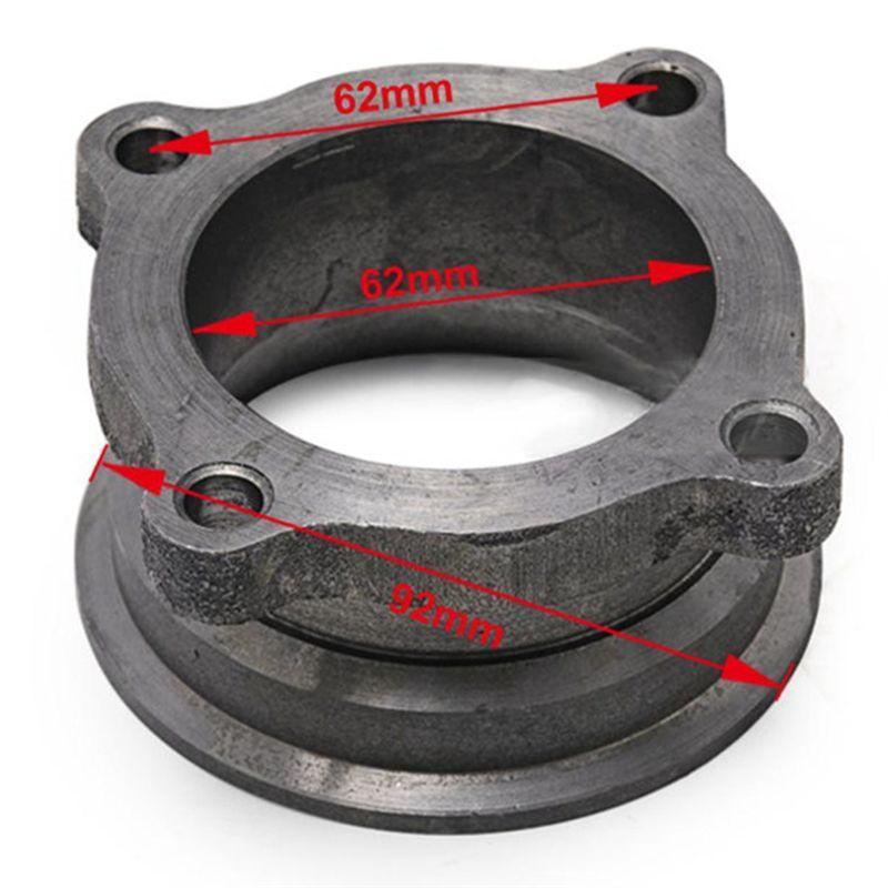 Turbo Exhaust Manifold Adapter Flange 2.5" To 3" 4 Bolt Converter Kit Cast Iron Material
