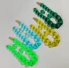 Trendy Acrylic Big Chunky Chain Necklace Set for Women Man Statement Colorful Resin Link Earring Choker Exaggerated Jewelry Gift