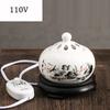 FY Elektrische Wierookbranders 110V/220V Plug-in Sandelhout OUD Wierookvat , Getimed Temperatuur Keramische Essentiële Olielamp