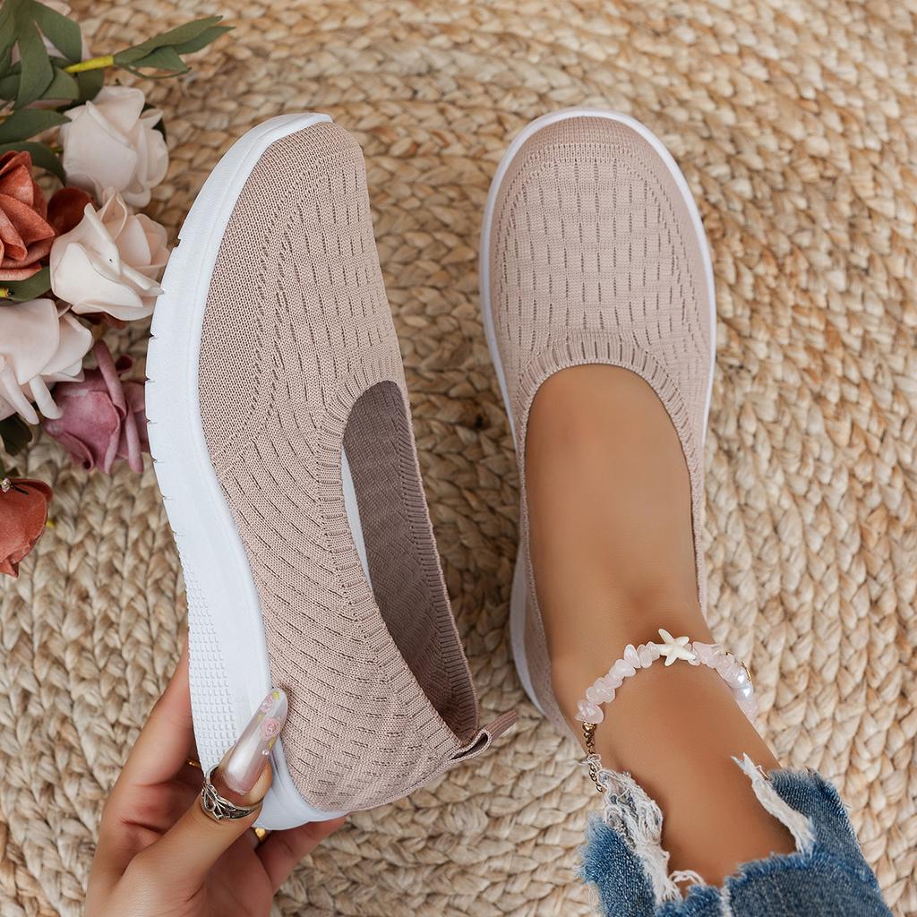 Fashion Women's 2025 Summer New Shallow Mouth Flat Bottom Women's Casual Single Shoes Large Size Ultra Light Women's Shoes Sale