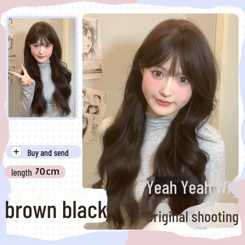 

Длинный волнистый парик Yeye Natural-Look для женщин — полное покрытие головы с локонами средней и большой длины