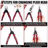 Professional Electrician Pliers Wire Crimper Stripper with Cable Cutter Multifunctional Tool