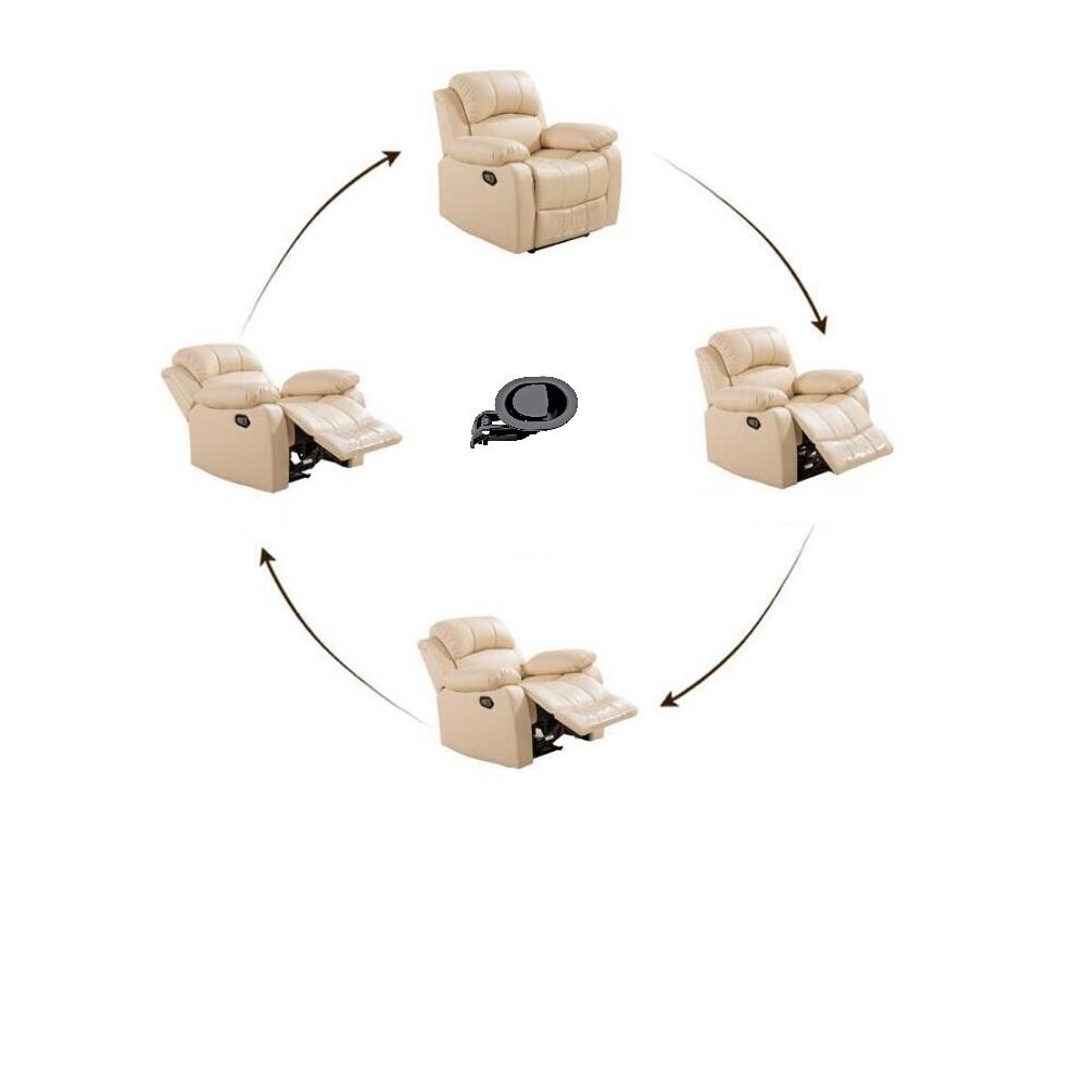 2× Replacement Release Lever Handle Black Universal For Sofa Couch 5mm Cable End