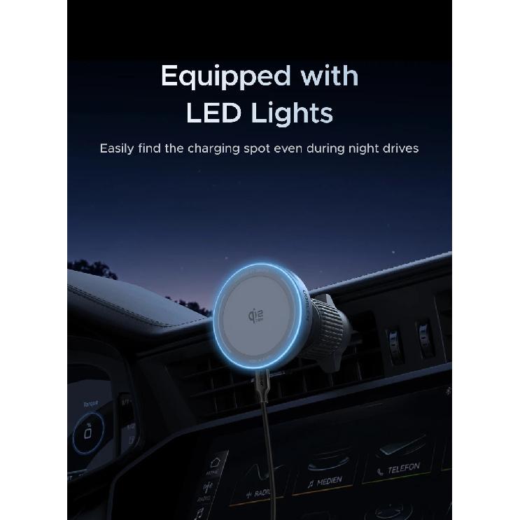 UGREEN Qi2 25W 15W Magnetic Car Phone Holder Wireless Charger Stand For iPhone 17 16 15 Pro Max Charging for Magsafe Car Charger