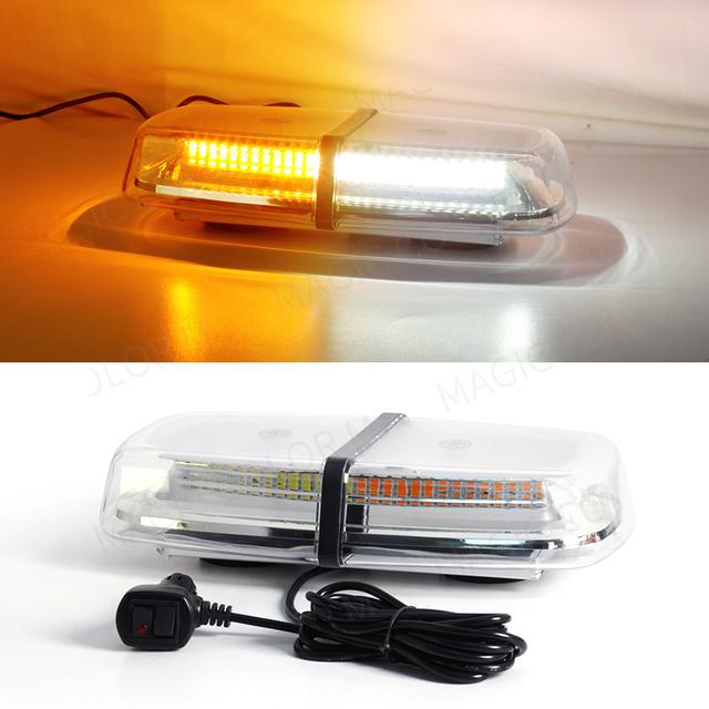 12V 24V Amber Yellow Truck Car Led Strobe Roof Lights Becaon Police Emergency Rescue Magnetic Vehicle Ambulance 72SMD
