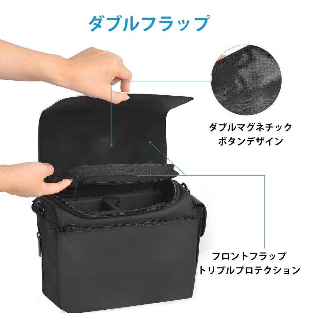 Cwatcun Camera Shoulder Waterproof Camera Case for Large Lightweight Bag, Stylish, Nikon, Canon, Sony, DSLR, SLR, Capacity, Unisex, Fashionable,