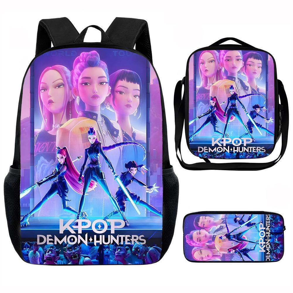 K-Pop Hunter Magic Girls New Children's Backpack DIY Customizable Unisex Student Bag Kindergarten Double Shoulder Cute Cartoon