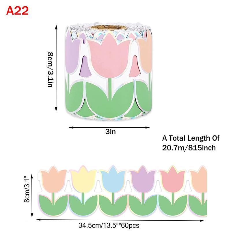 32 Colors 18M Self Adhesive Border Classroom Decors Border Trim Sticker Colorful Dot Trim Border Bulletin Board Border Trim