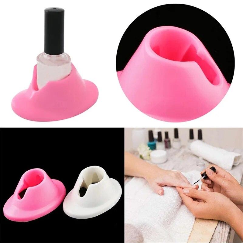 Porta Smalto in Silicone Porta Smalto per Nail Art Supporto per Flaconi di Smalto per Unghie Fai da Te Salone Nail Art Supporto per Flaconi di Smalto Strumenti Accessori per Nail Art