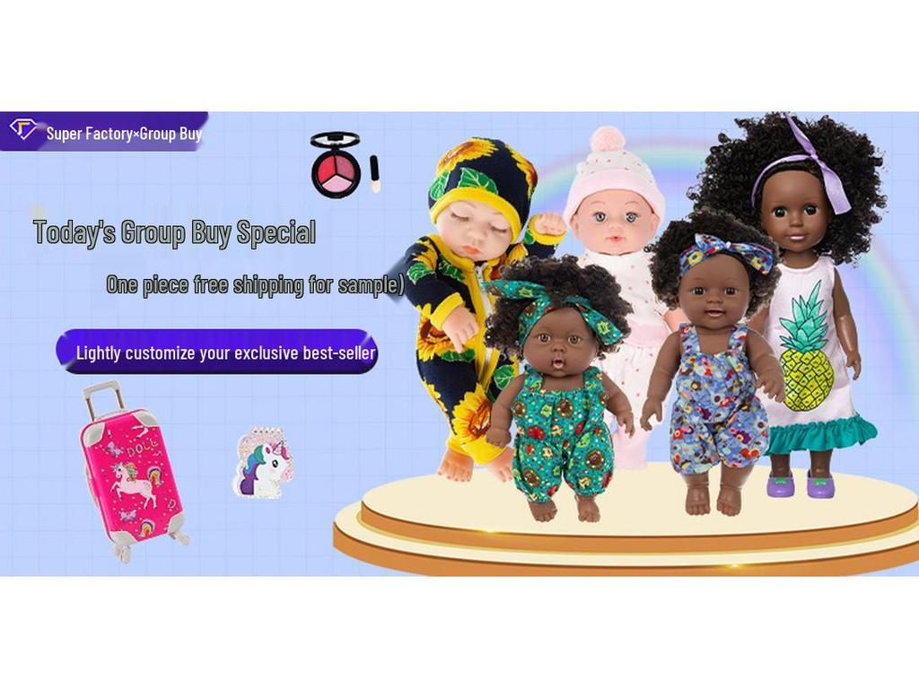 Comforting Reborn Vinyl Baby Doll Toy - Soft Rubber Gift for Children