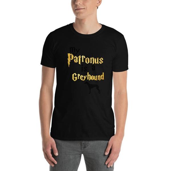 My Patronus Is A Greyhound Greyhound TShirt Gift New For Unisex Unisex Funny Tee Summer Fashion Funny Printing Casual T Shirt