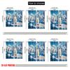 2pcs,2D Plane Printing Curtains Roller Blinds A Penguin Stands On an Iceberg Polyester Fabric (without Rod) Outdoor Decorations