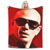 Mr Worldwide Pitbull Sänger Decke Samt Dekoration Dollar Live Lache Liebe Dünne Überwurfdecke für Bettwäsche Schlafzimmer Tagesdecke