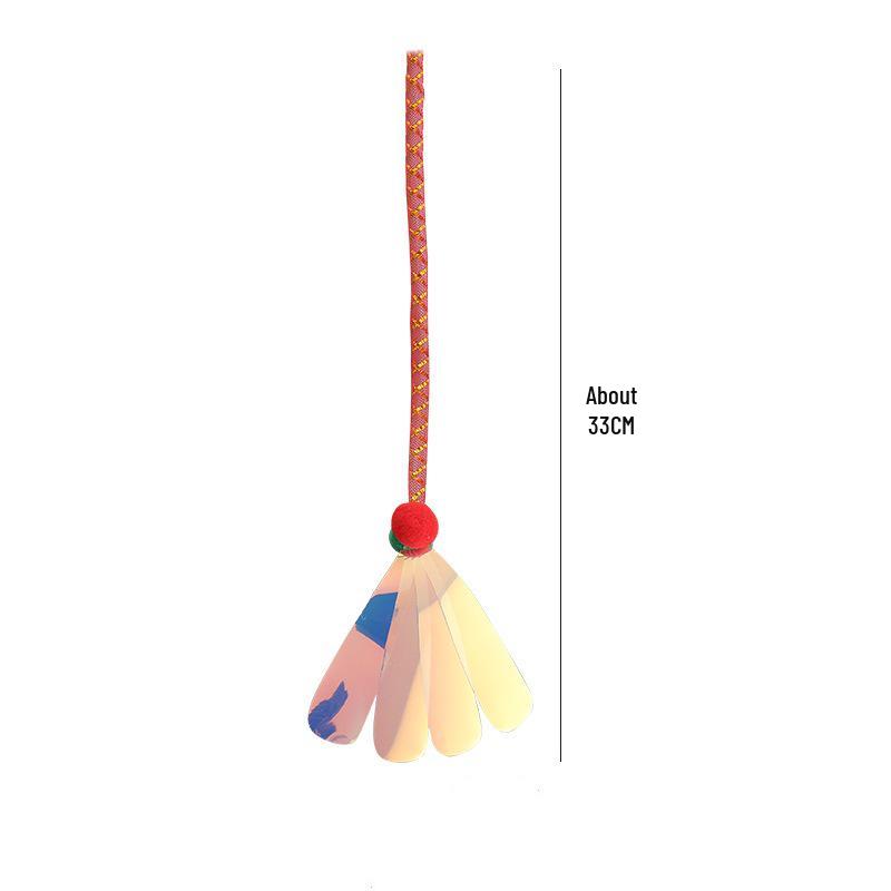 

Automatic Bite-Resistant Cat Teasing Ball with Dragonfly Tail - Self-Entertainment Bouncing Toy