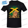 3D Gedrucktes Jamaikanisches Schwarzes Mädchen T-Shirt Für Unisex Jamaika Flaggenmuster T-Shirts Sommer Oversized Wounisex T-Shirts Rundhals Oberteile