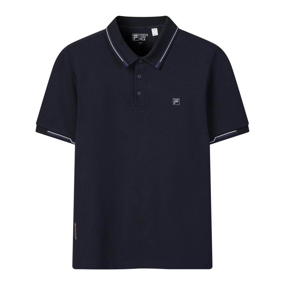 FILA Cool Touch Simple Short Sleeve Polo Shirt Men tops F61M621199ANV 2XL