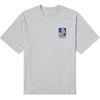 Off The Wall Round Neck Fashion Versatile Short Sleeve T-Shirt Unisex Tops Light-Gray VN000NMDCFJ