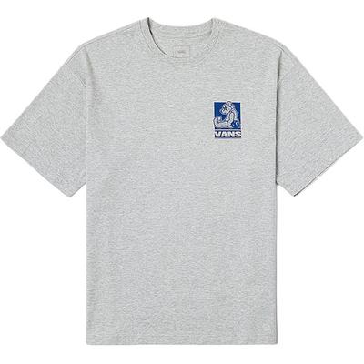 Off The Wall Girocollo Moda Versatile T-shirt Manica Corta Top Unisex Grigio Chiaro VN000NMDCFJ