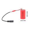 NonConductive LR20 D Battery Adapter Spacer Tube Featuring 5.5x2.1mm Female Port For External Adapter Connection