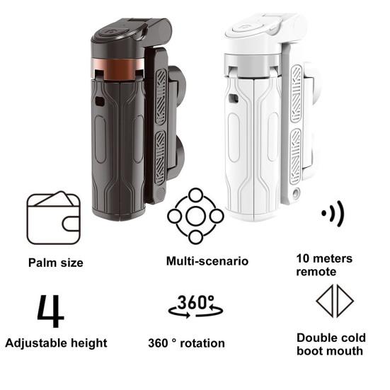 Yousheng Selfie Stick Quadrat with Remote Control 360 Degree Rotation Bluetooth-compatible 5.0 Height Adjustable Selfies Vlogs Stick