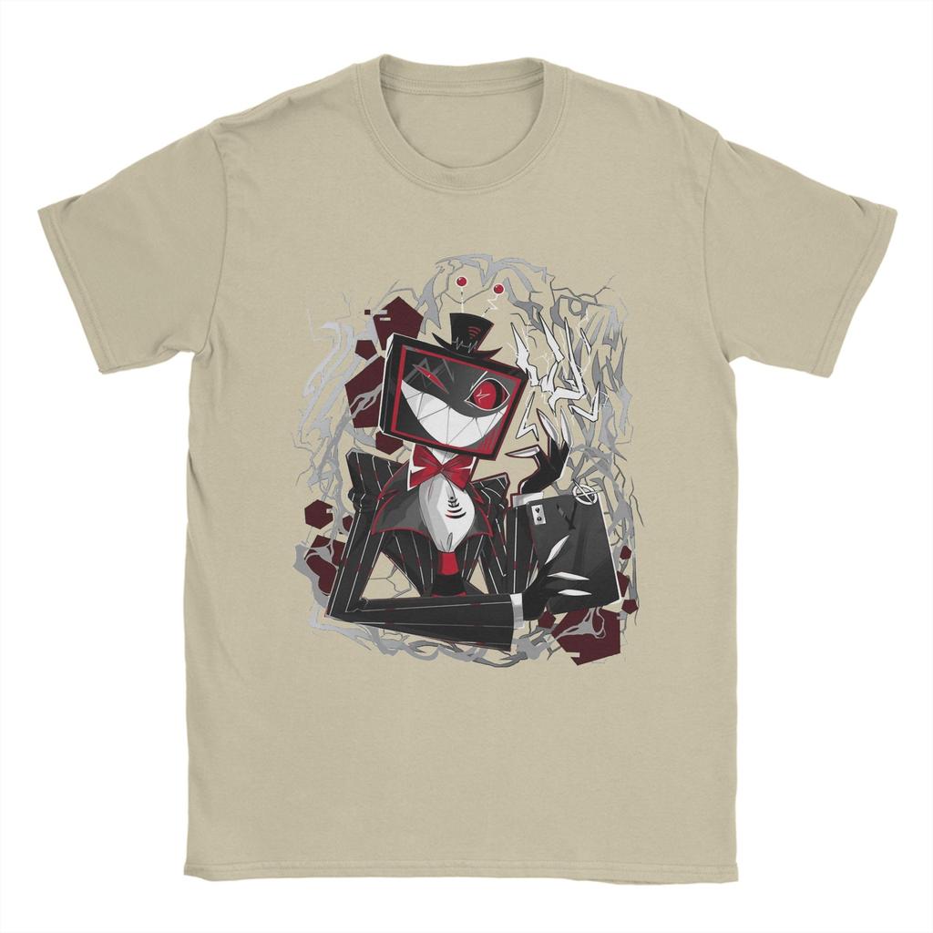 Vox Hazbins Hotels Pánská bavlněná trička s novinkovým potiskem s kulatým výstřihem a krátkým rukávem - nápad na dárek