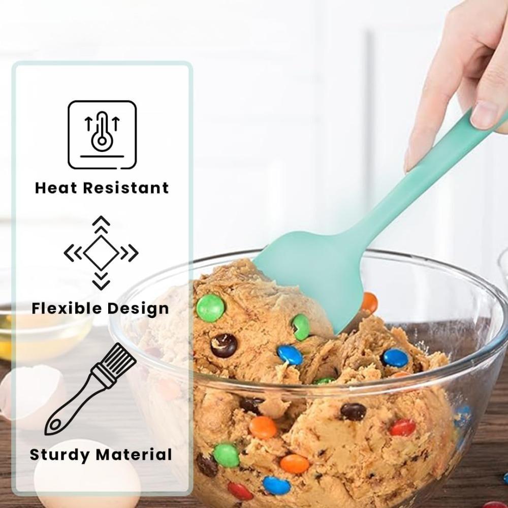 3Pcs Cream Spatulas Bread Cake Butter DIY Silicone Spatulas Nonstick Reusable Pan Oil Brushes Versatile Kitchen Baking Tools