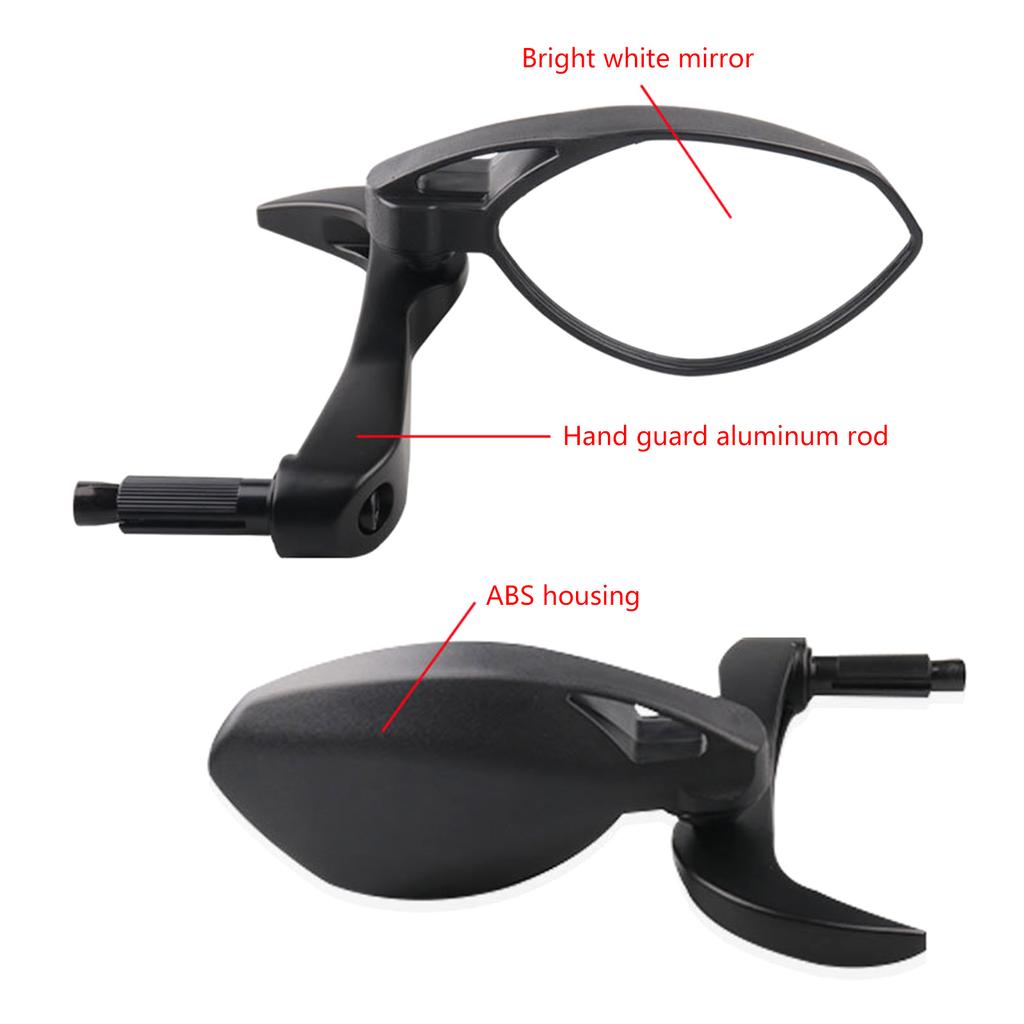 1 Pair Motorcycle Rearview Mirror for Scooter Electromobile Convex Rear View Mirror High Definition Handlebar End Mirror