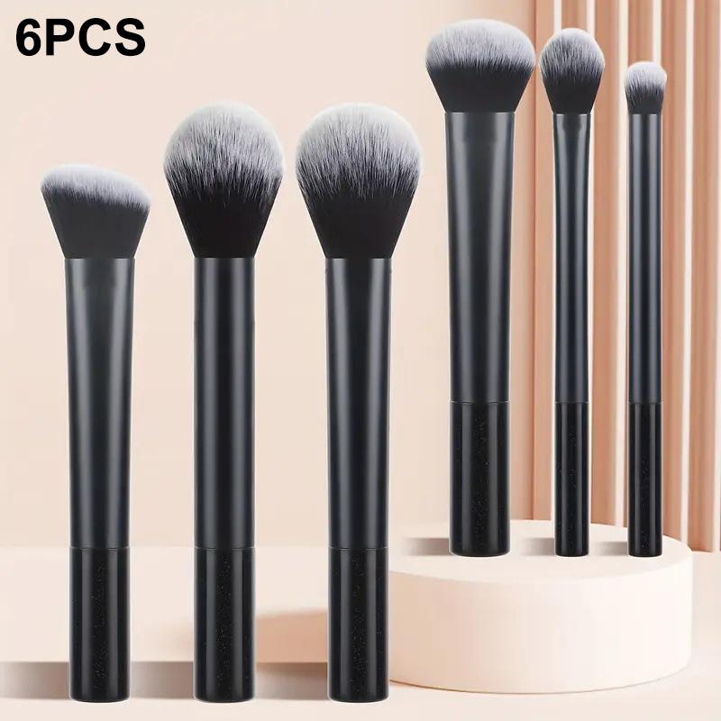 6/7/8/12 szt. Profesjonalny zestaw pędzli do makijażu Cień do powiek Róż Puder sypki Korektor Pędzel do makijażu Rozmiar podróżny Miękkie Włosie Syntetyczne Premium
