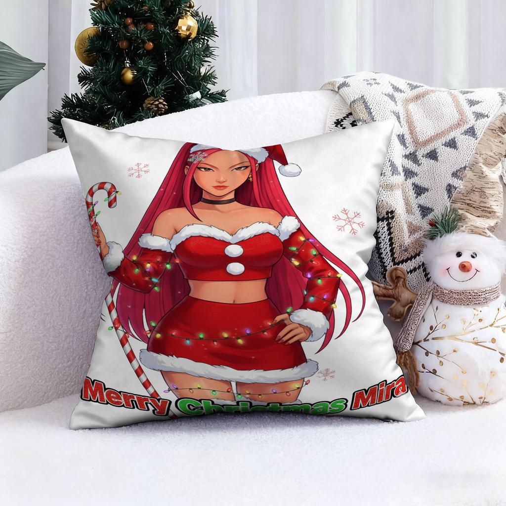 KPop Demon Hunters shines in the Christmas style!Miracle girl image Christmas pillowcase fashion Home Decoration