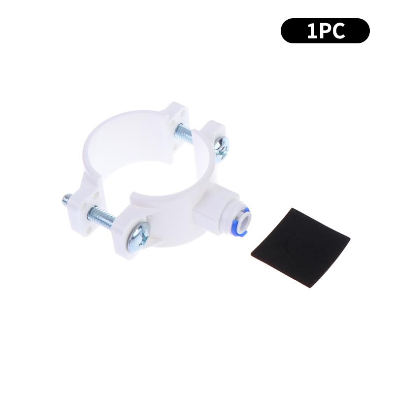 

1/2/3Pcs Adjustable 38-58Mm Water Drain Waste Water Pipe Clamps 1/4 Od Hose Quick Connection Reverse Osmosis Aquarium 1Pc