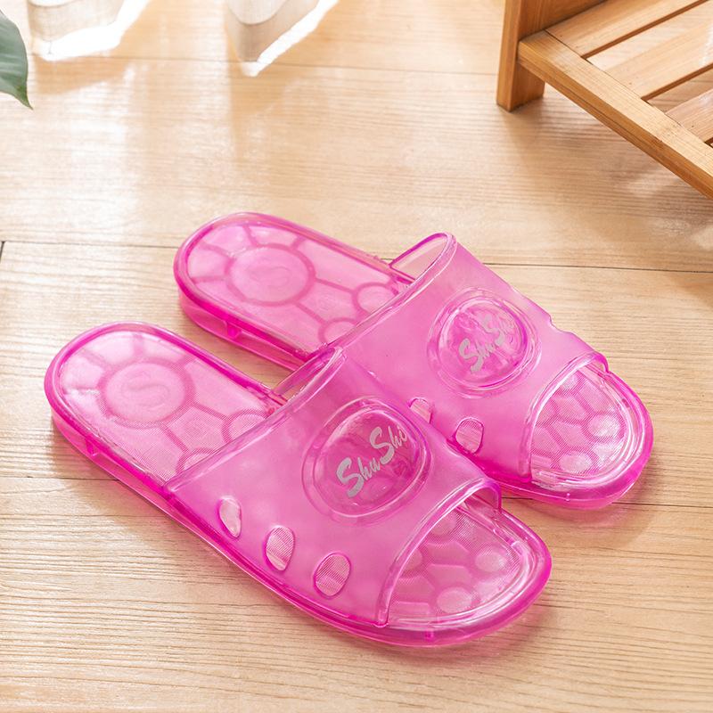 Kristall Hausschuhe Damen rutschfest transparent Sandalen Plastik altmodisch nostalgisch klassisch Zuhause drinnen Jelly Zuhause Plastik