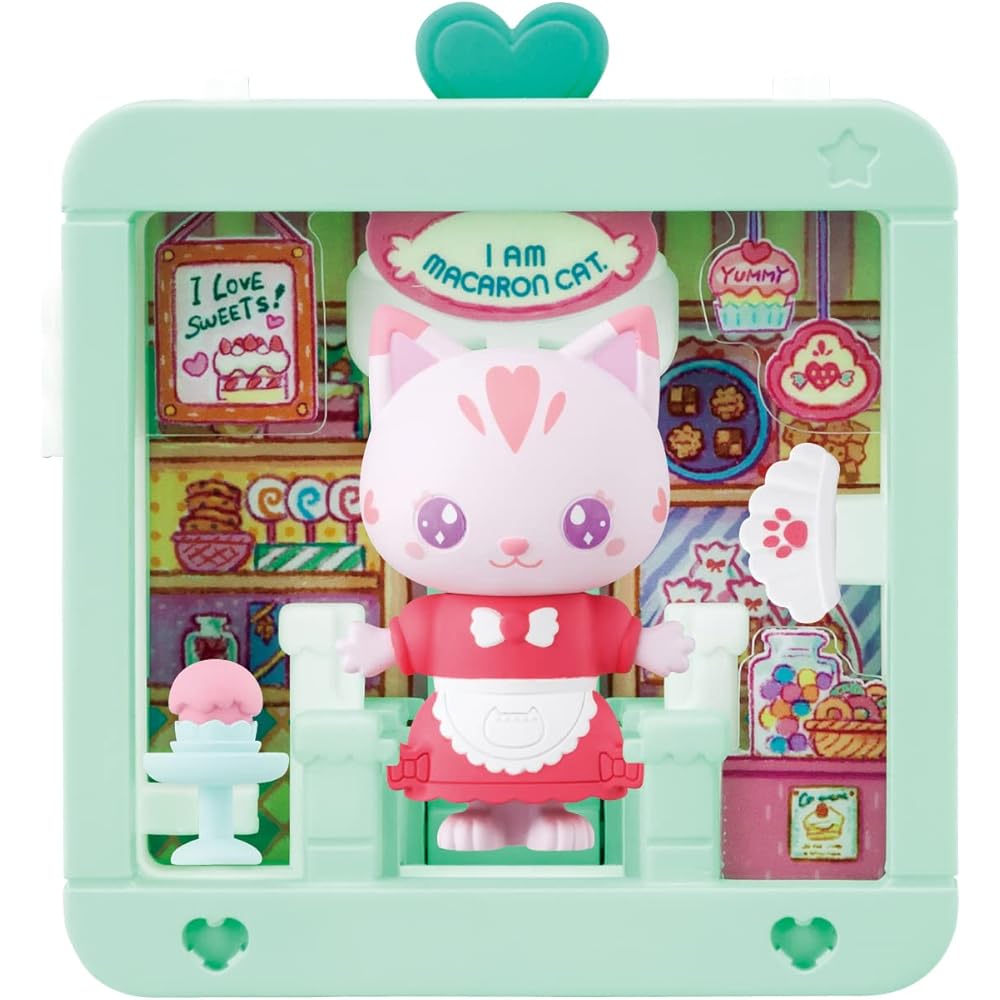 MegaHouse Snap Friends Twin Cat Candy Shop and Creamy Cafe Playset