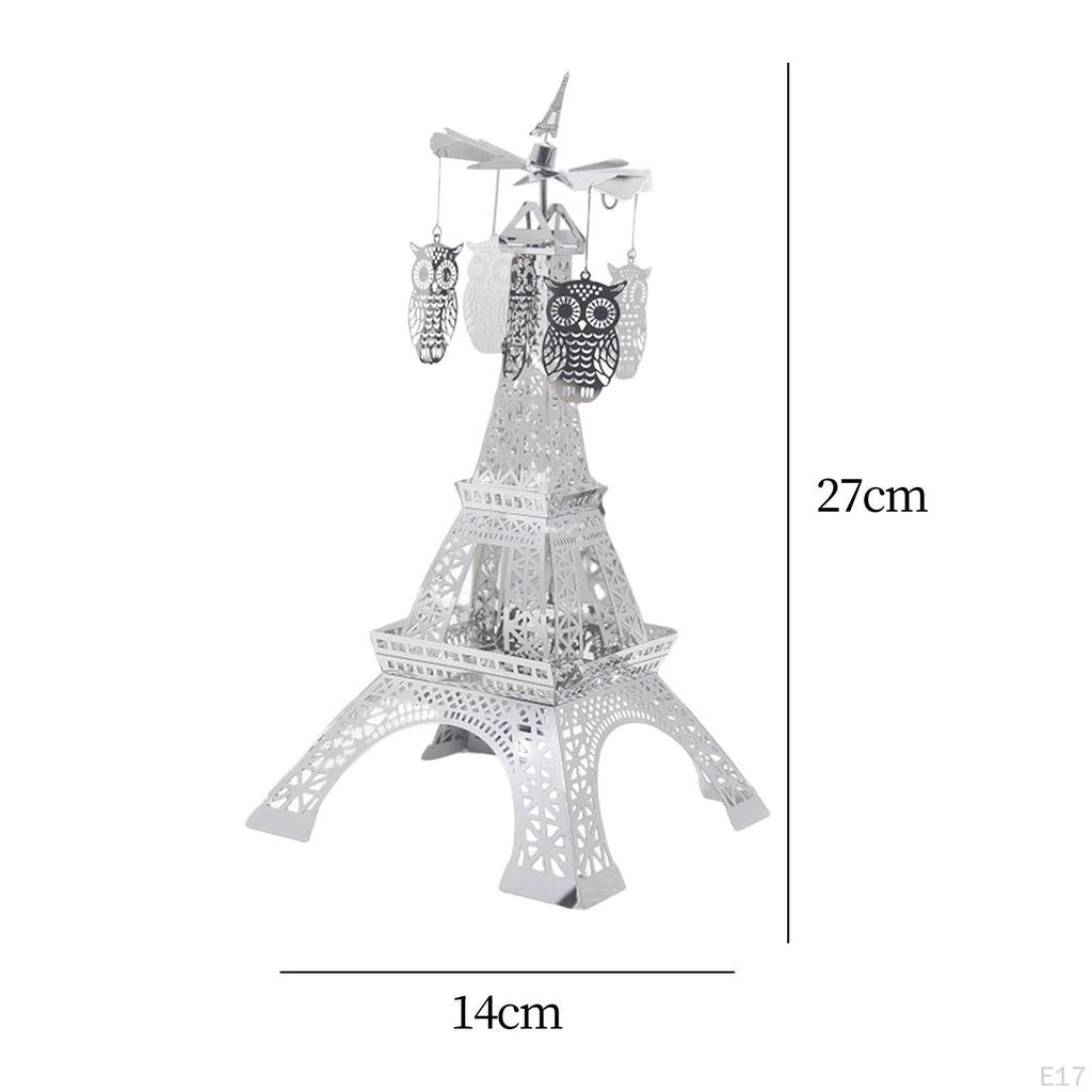 Figurine Rotating Candlestick Tabletop Centerpiece Wedding Gift Elegant
